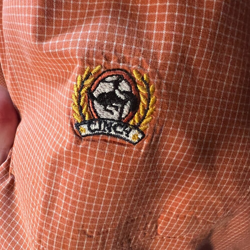 Cinch Spiced Orange Gingham Pattern 100% Cotton L… - image 3